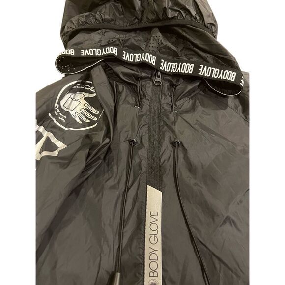 BODY GLOVE MEN'S LIGHTWEIGHT PACKABLE JACKET - BLACK SIZE L - Picture 1 of 9